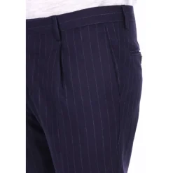 Heren Barba Abito gessato doppiopetto in lana comfort