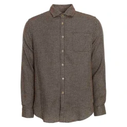 Heren Portuguese Flannel Abstract Pied Poule Shirt