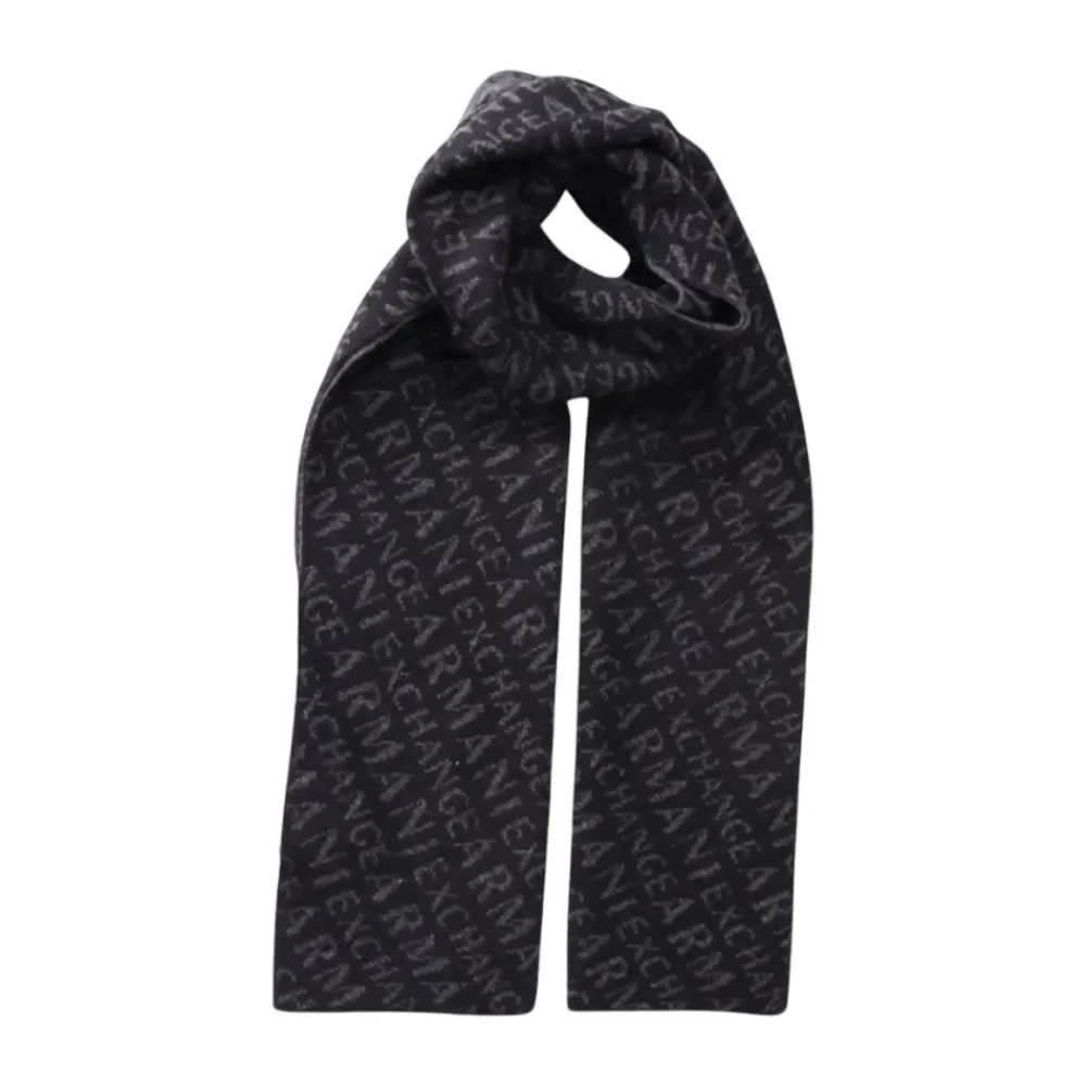 Heren Armani Exchange AllOver Logo Scarf