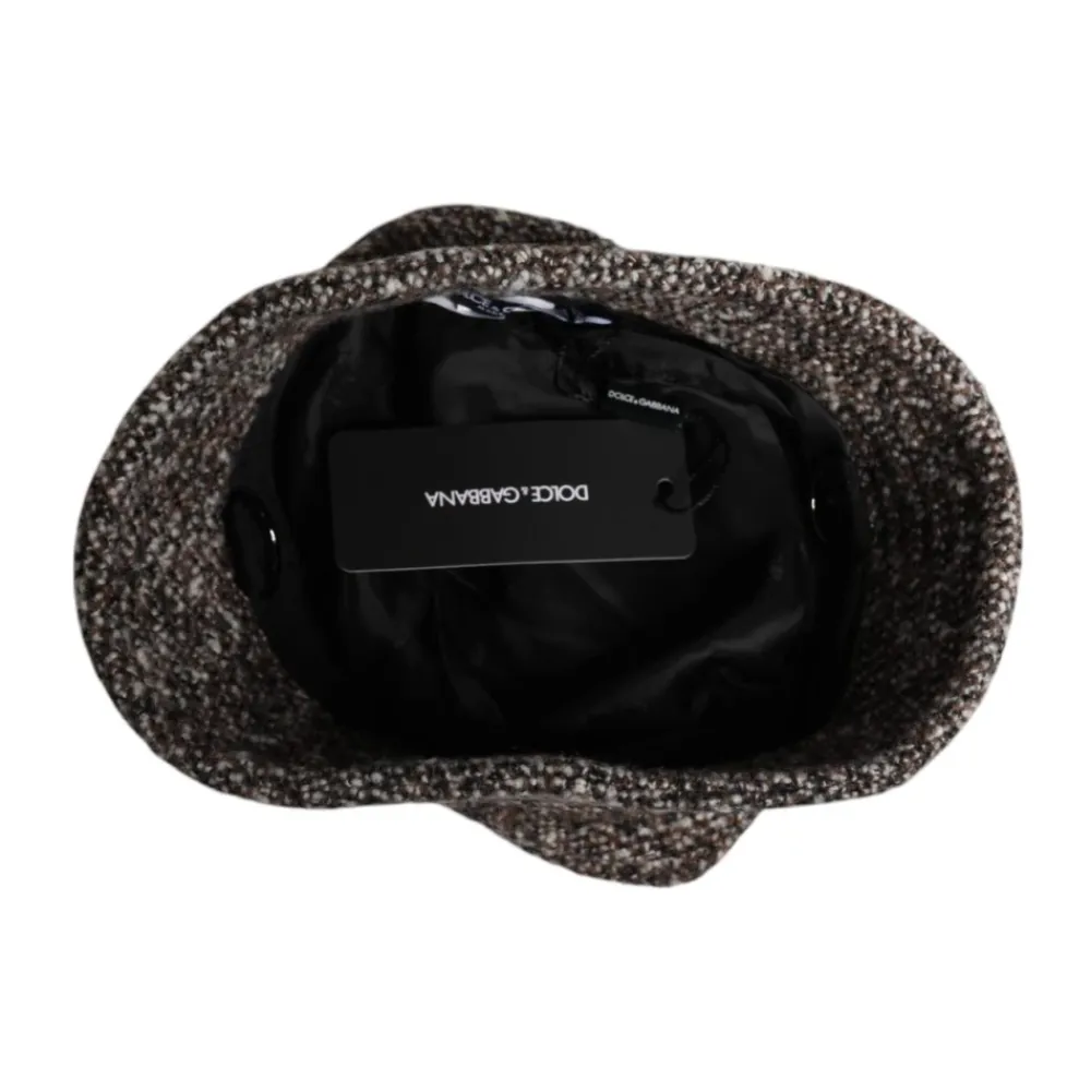 Heren Dolce & Gabbana Alpaca wollen bucket hat met patroon
