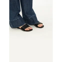 DAMES Bottega Veneta Amy leren slippers