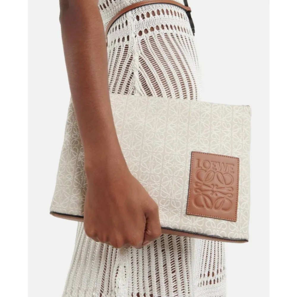 DAMES Loewe Anagram Jacquard Pouch Tas