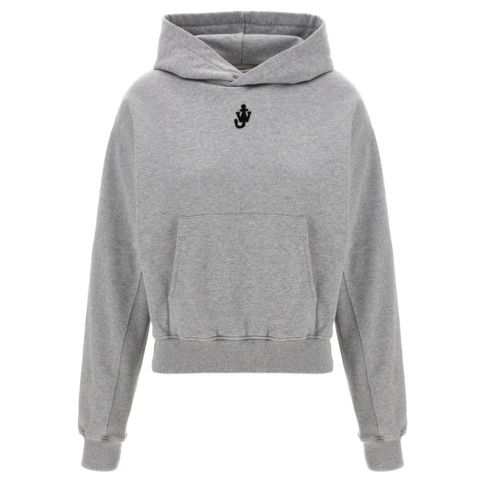 DAMES JW Anderson Hoodies & Sweatvesten^Anchor Geborduurde Cropped Hoodie