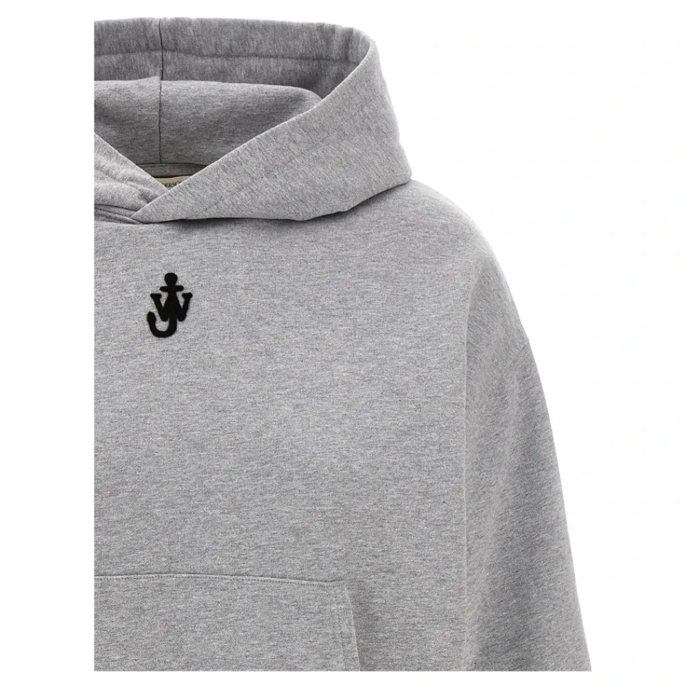 DAMES JW Anderson Hoodies & Sweatvesten^Anchor Geborduurde Cropped Hoodie