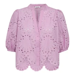 DAMES Co'Couture Blouses^Anglaise Overhemdblouse met Borduurwerk