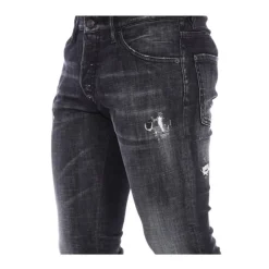 Heren Dsquared2 Jeans^Antraciet Katoenen Skinny Jeans