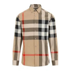 Heren Burberry Archive Check Katoenen Overhemd