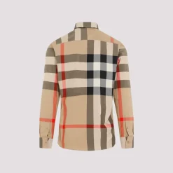 Heren Burberry Archive Check Katoenen Overhemd