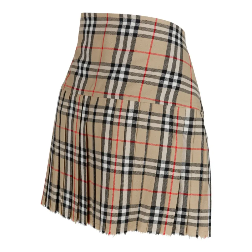 DAMES Burberry Rokken^Archive Mini Kilt