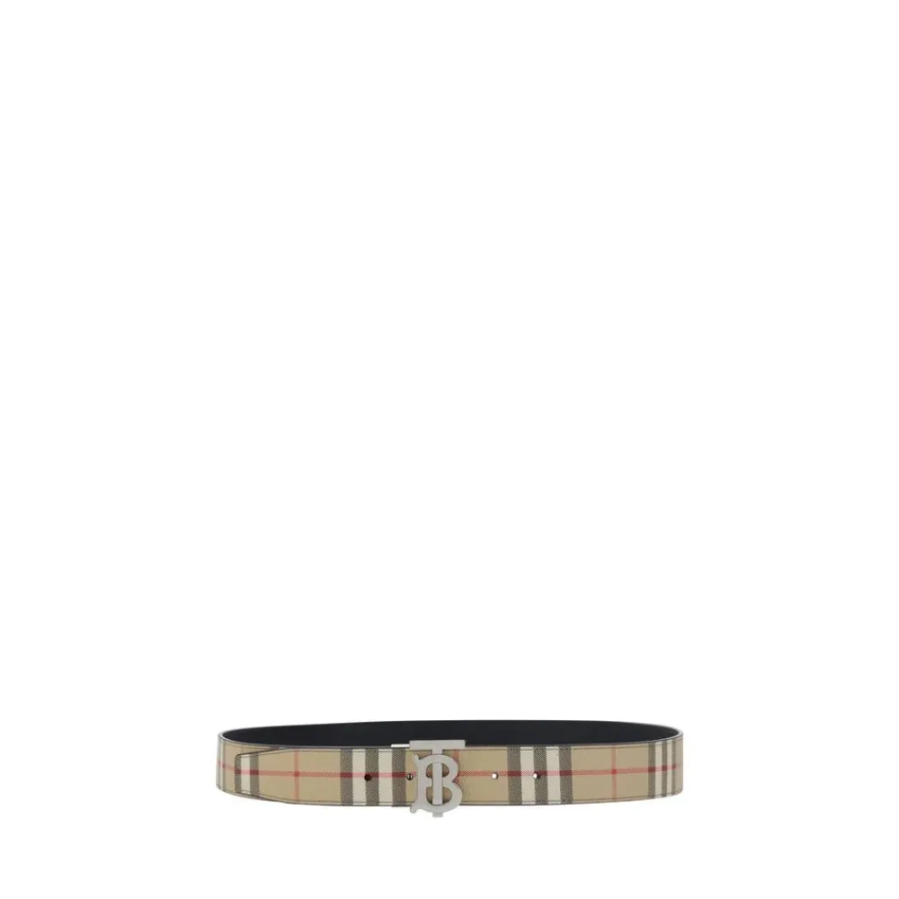 Heren Burberry Archivio Check Reversible Belt
