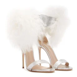 DAMES Casadei Aria Sandaal met Fluffy Fur Gesp