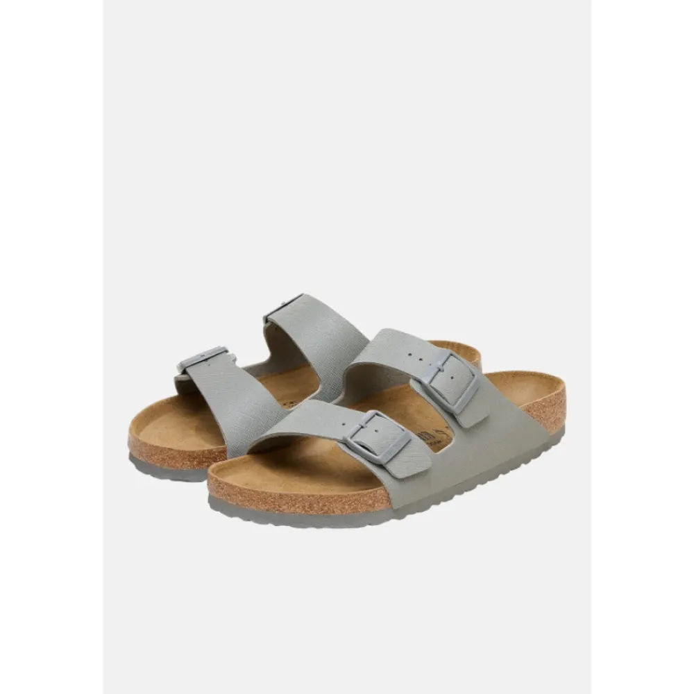 Heren Birkenstock Arizona Saffiano leren sandalen