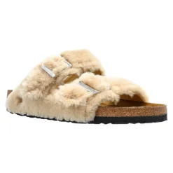 DAMES Birkenstock Arizona Shearling Rivet Logo Smalle Pasvorm