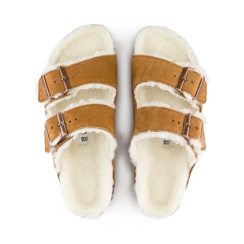 DAMES Birkenstock Arizona Shearling sandalen Narrow