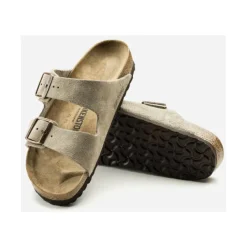 Heren Birkenstock Slippers^Arizona Suède Sandalen Normaal