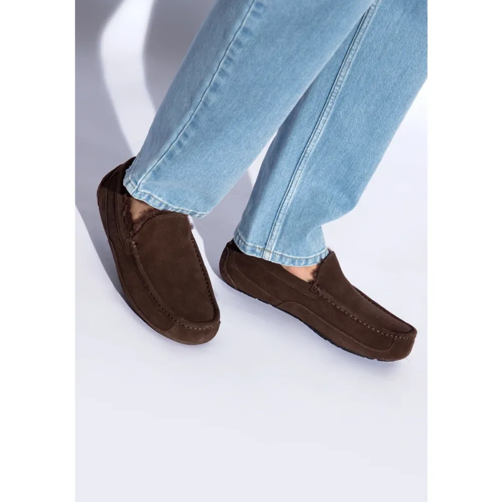 Heren UGG Pantoffels^Ascot Pantoffels Dusted Cocoa