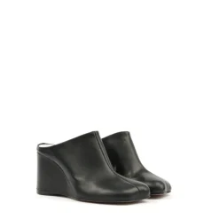 DAMES MM6 Maison Margiela Asymmetric Toe Leather Mules