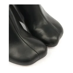 DAMES MM6 Maison Margiela Asymmetric Toe Leather Mules