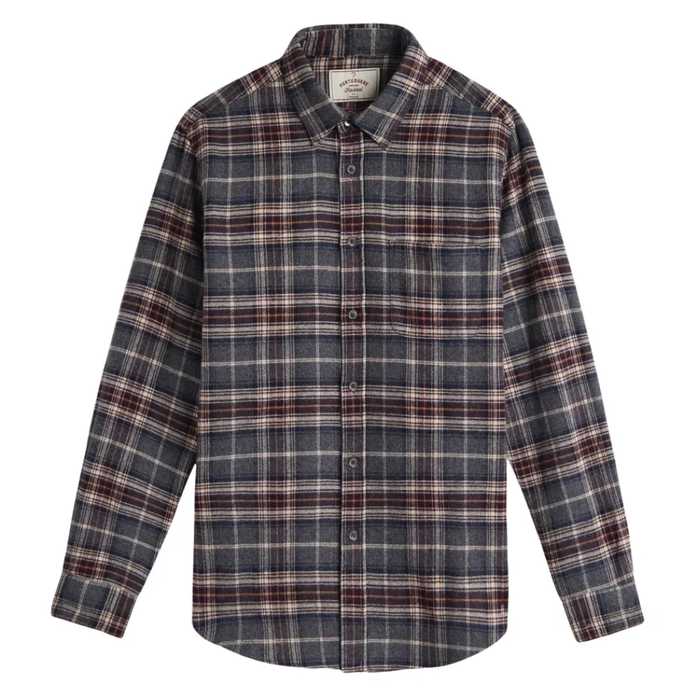 Heren Portuguese Flannel Augusta Geruite Overhemd
