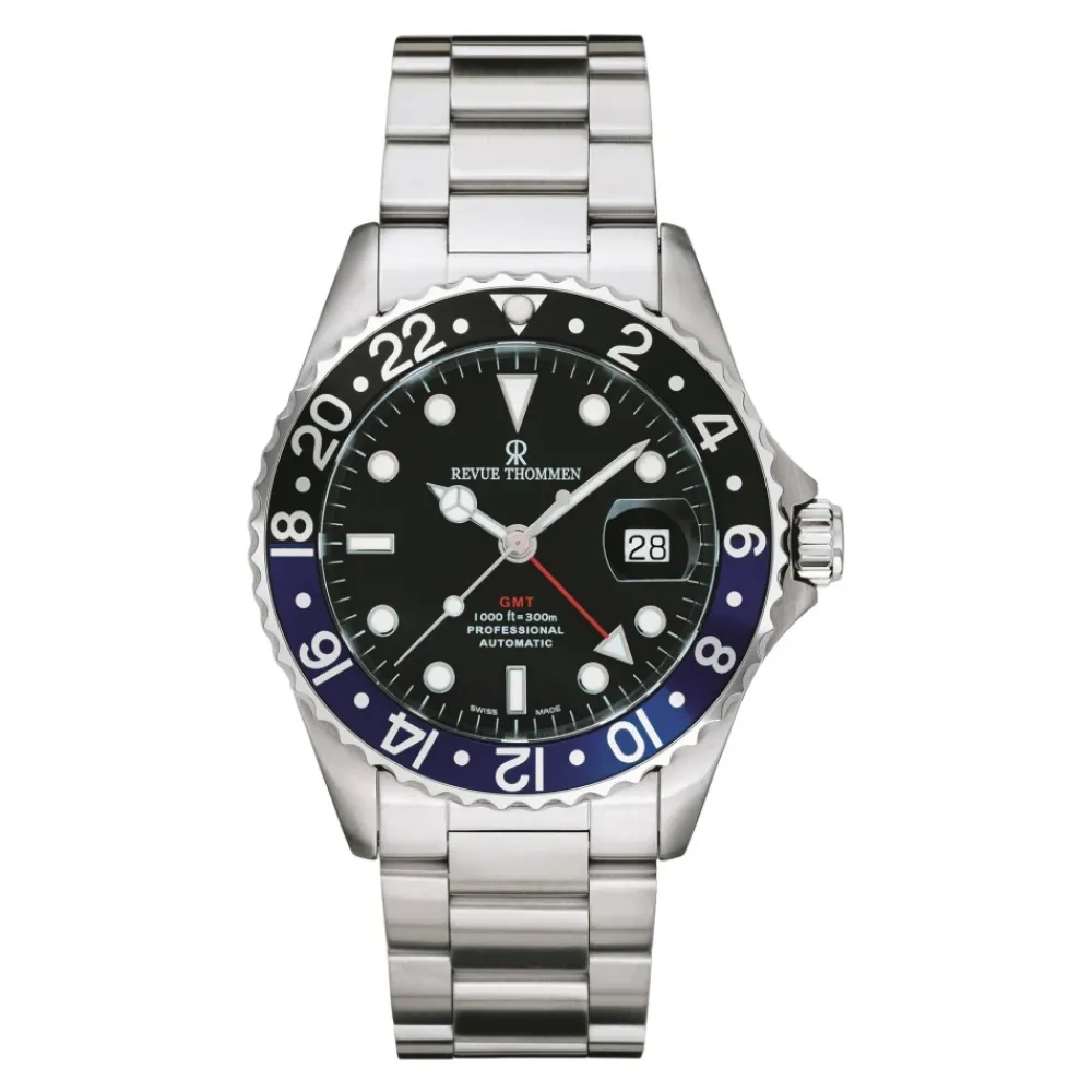 Heren Revue Thommen Horloges^Automatisch Duiker GMT Horloge