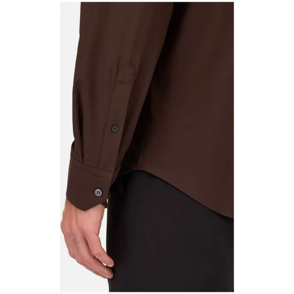 Heren Boggi Milano B TECH Slim Fit Stretch Nylon Overhemd