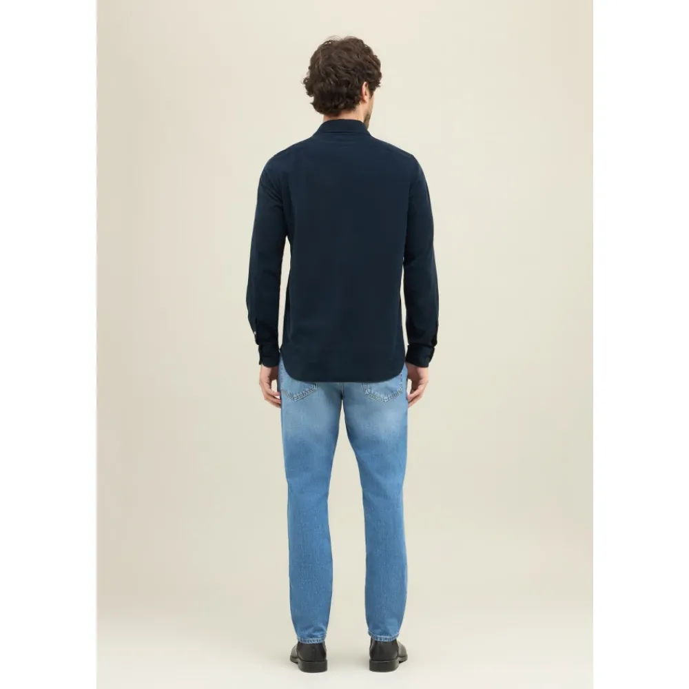 Heren Boglioli Overhemden^Baby Corduroy Western Overhemd