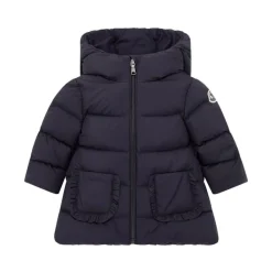 Moncler Baby Molan Lange Jas in Navy