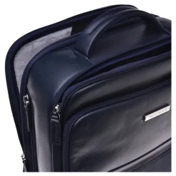 Heren Baldinini Rugzakken^Backpack in blue leather and nylon