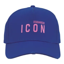 Heren Dsquared2 Petten^Baseball Cap met Gesp en Contrastprint