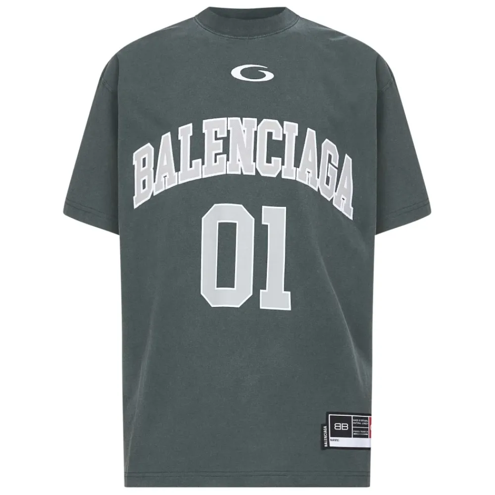 Heren Balenciaga Basketbal motief jersey T-shirts en Polos