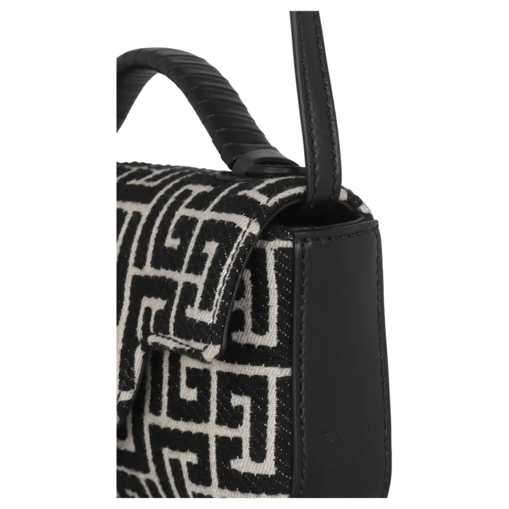 DAMES Balmain Heuptassen^B-Buzz mini monogram jacquard tas