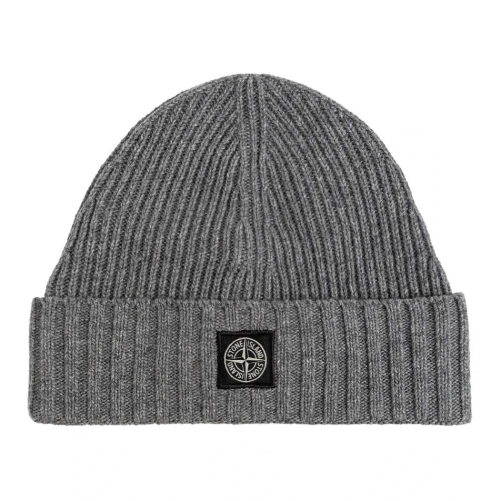 Stone Island Mutsen En Petten^Beanie met Kompas Patch