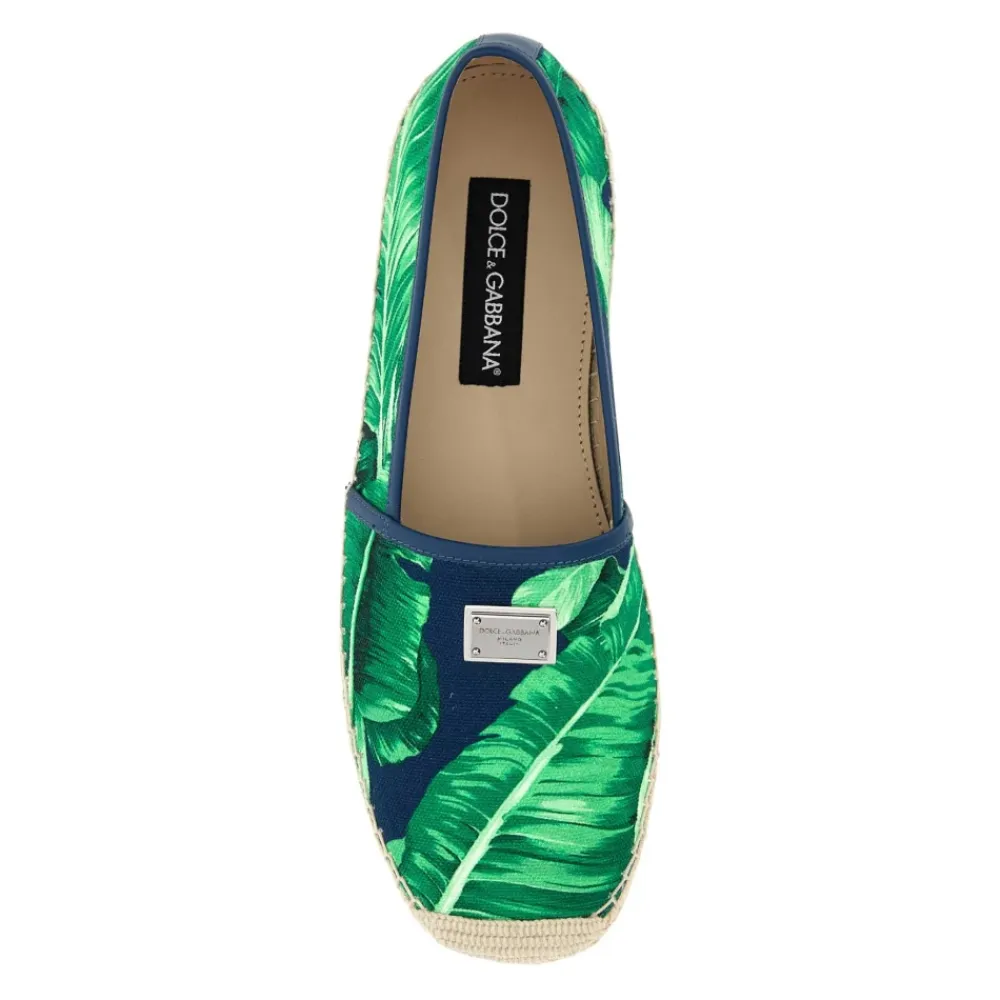 Heren Dolce & Gabbana Bedrukte canvas espadrilles