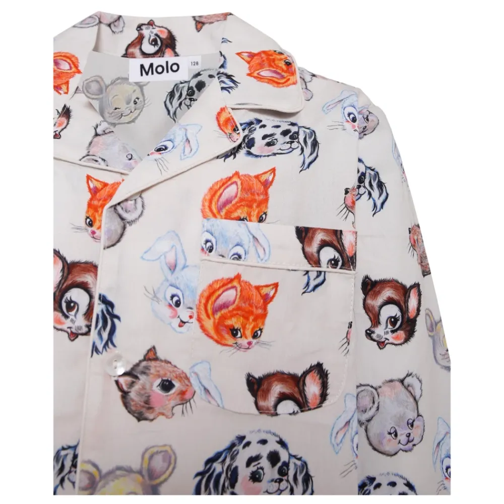 Molo Animal Print Katoenen Pyjama Set