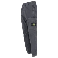 Heren Stone Island Broeken^Beige Broek met Badge