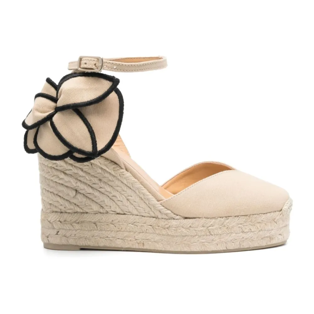 DAMES Castañer Sleehakken^Espadrilles Sandalen met Sleehak