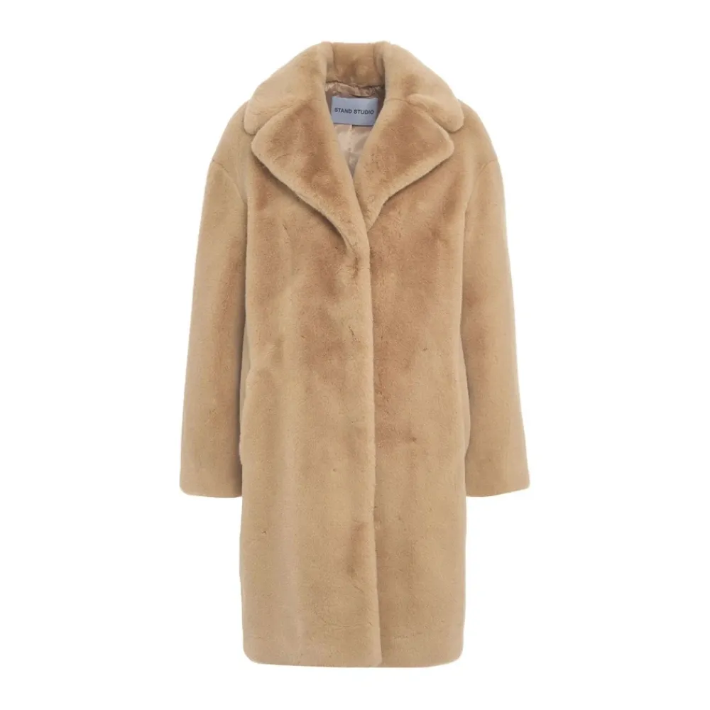 DAMES STAND STUDIO Trenchcoats & Mantels^Faux Fur Cocoon Coat