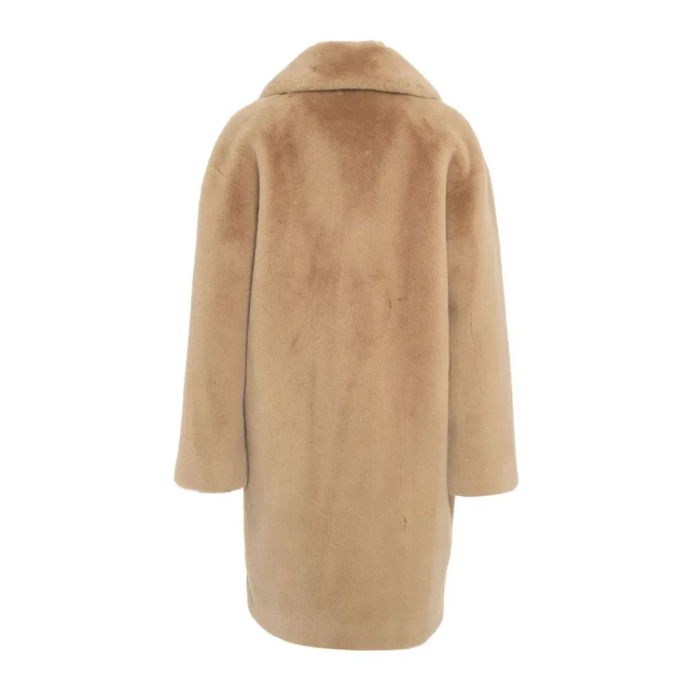 DAMES STAND STUDIO Trenchcoats & Mantels^Faux Fur Cocoon Coat