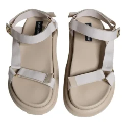 Heren Dolce & Gabbana Sandalen^Leren Band Sandalen met Rubber