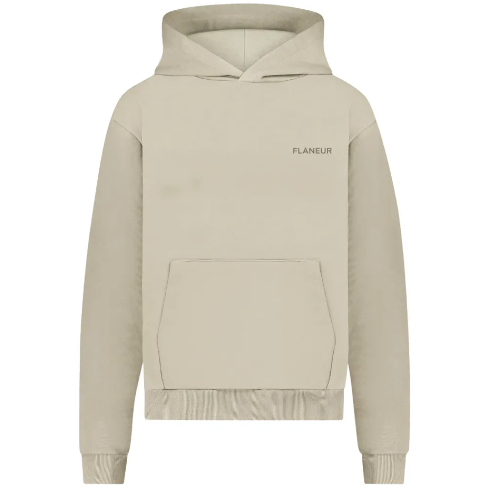 Heren FLÂNEUR Truien & Vesten^Logo Hoodie met Kangoeroezak