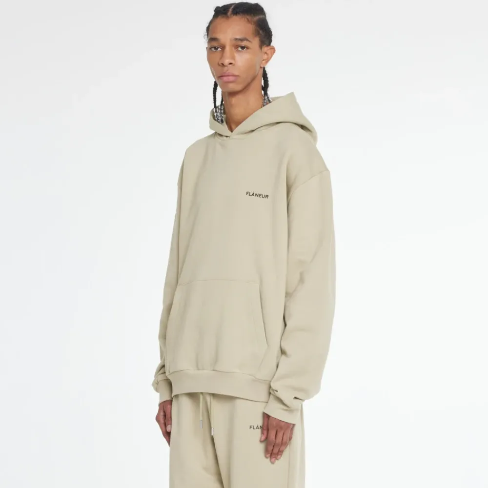 Heren FLÂNEUR Truien & Vesten^Logo Hoodie met Kangoeroezak