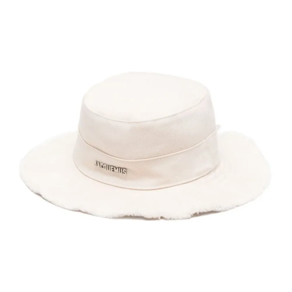 DAMES Jacquemus Platte Kroon Verstelbare Band Hoed