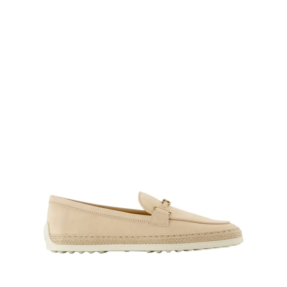 DAMES Tod's Loafers^Raffia Loafer Slip-On Ronde Neus