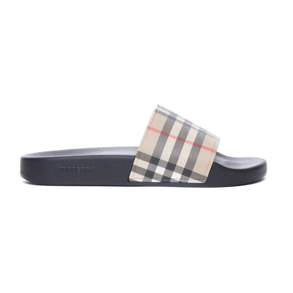DAMES Burberry Slippers^Sandalen