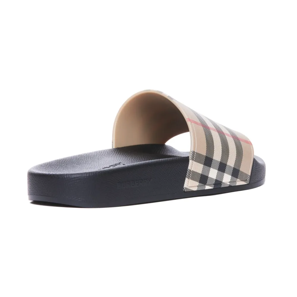 DAMES Burberry Slippers^Sandalen