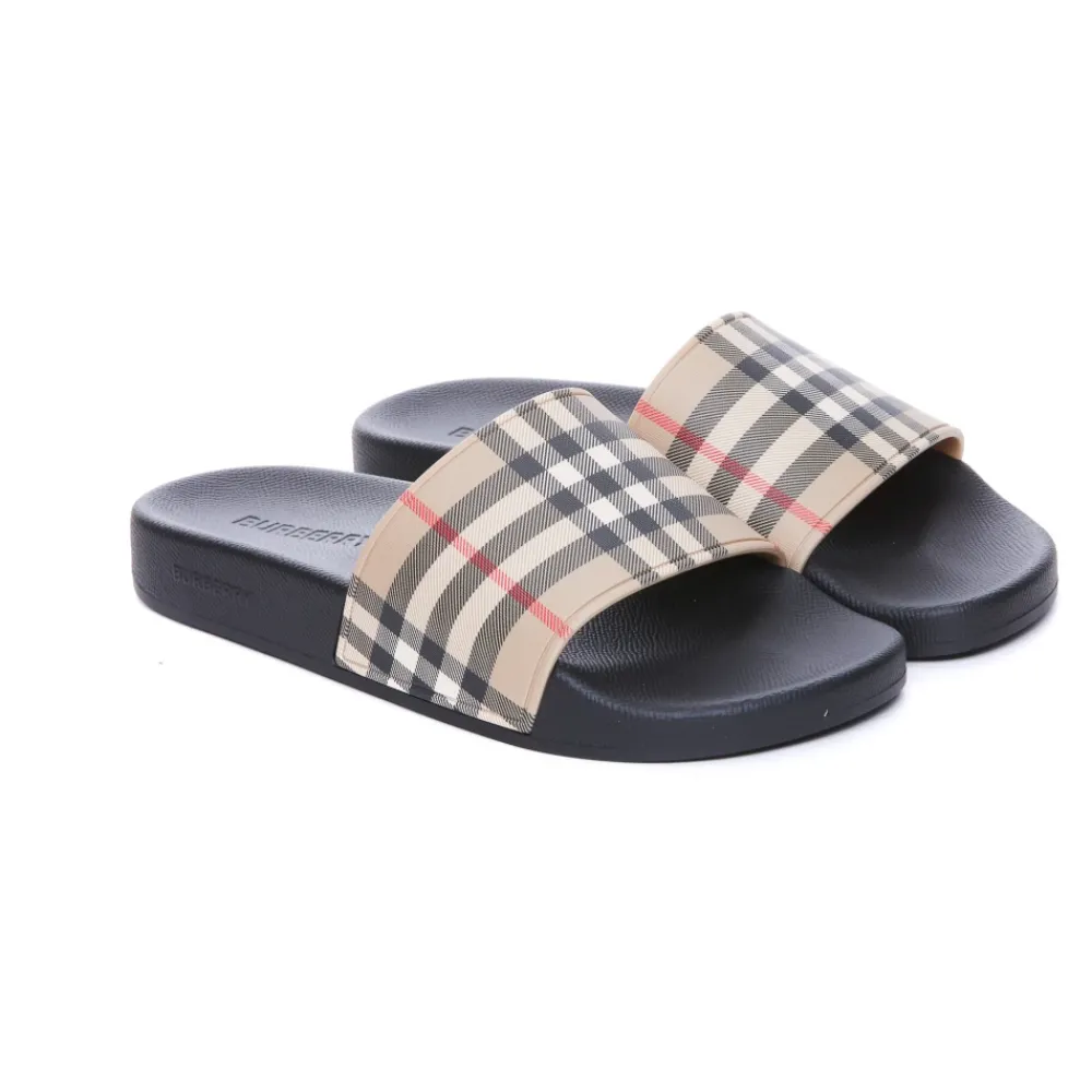 DAMES Burberry Slippers^Sandalen