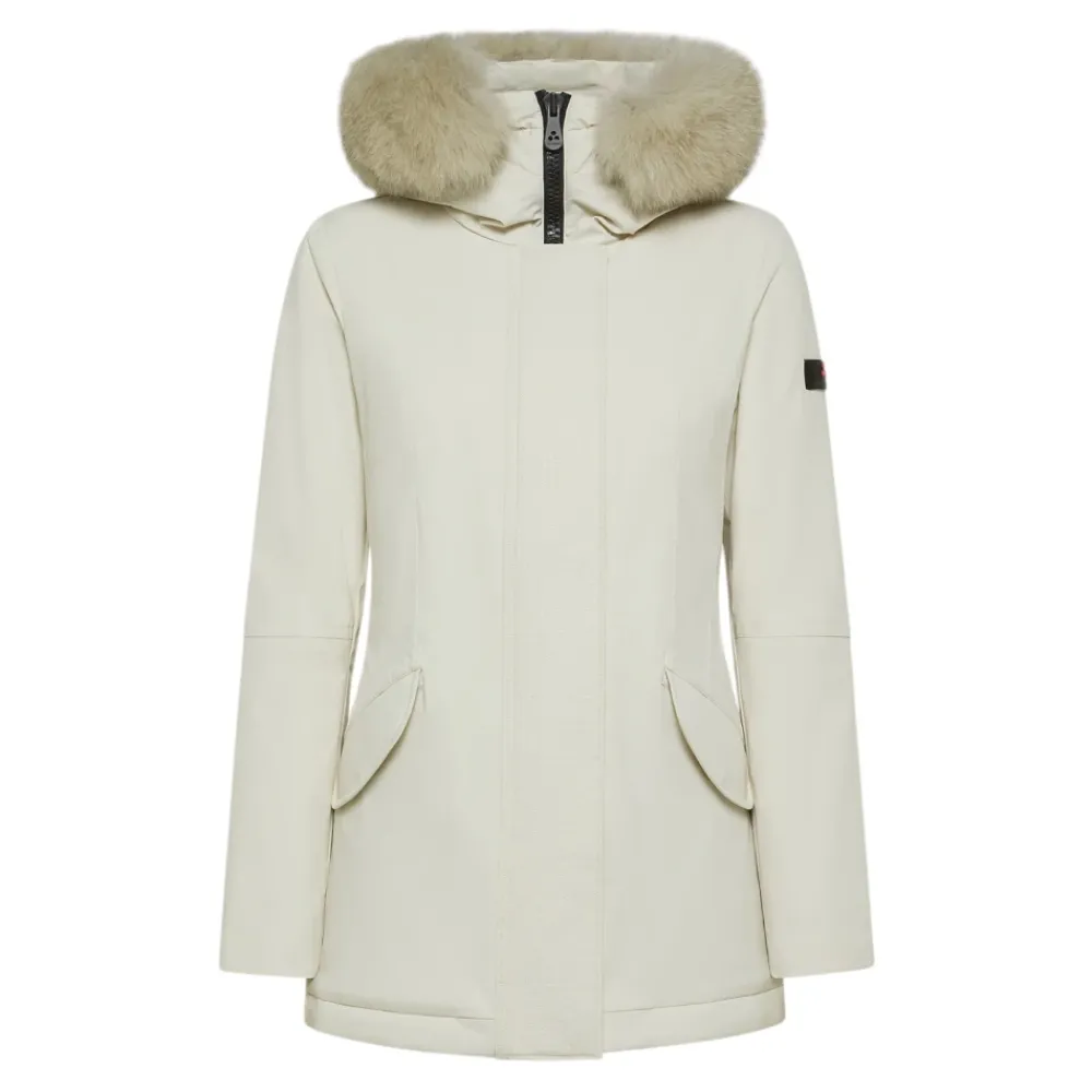 DAMES Peuterey Slim Jacket met Toon-op-Toon Bont