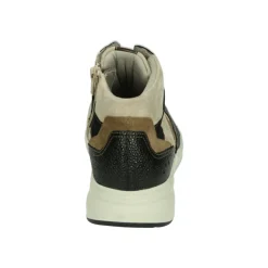 DAMES Durea Sneakers^Beige Sneaker met Uitneembaar Voetbed