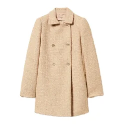 DAMES Twinset Trenchcoats & Mantels^Beige Stijlvolle Jas voor Vrouwen