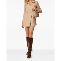 DAMES Twinset Trenchcoats & Mantels^Beige Stijlvolle Jas voor Vrouwen